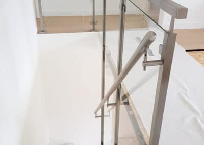 garde-corps inox verre plein