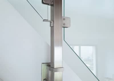 garde-corps inox verre plein