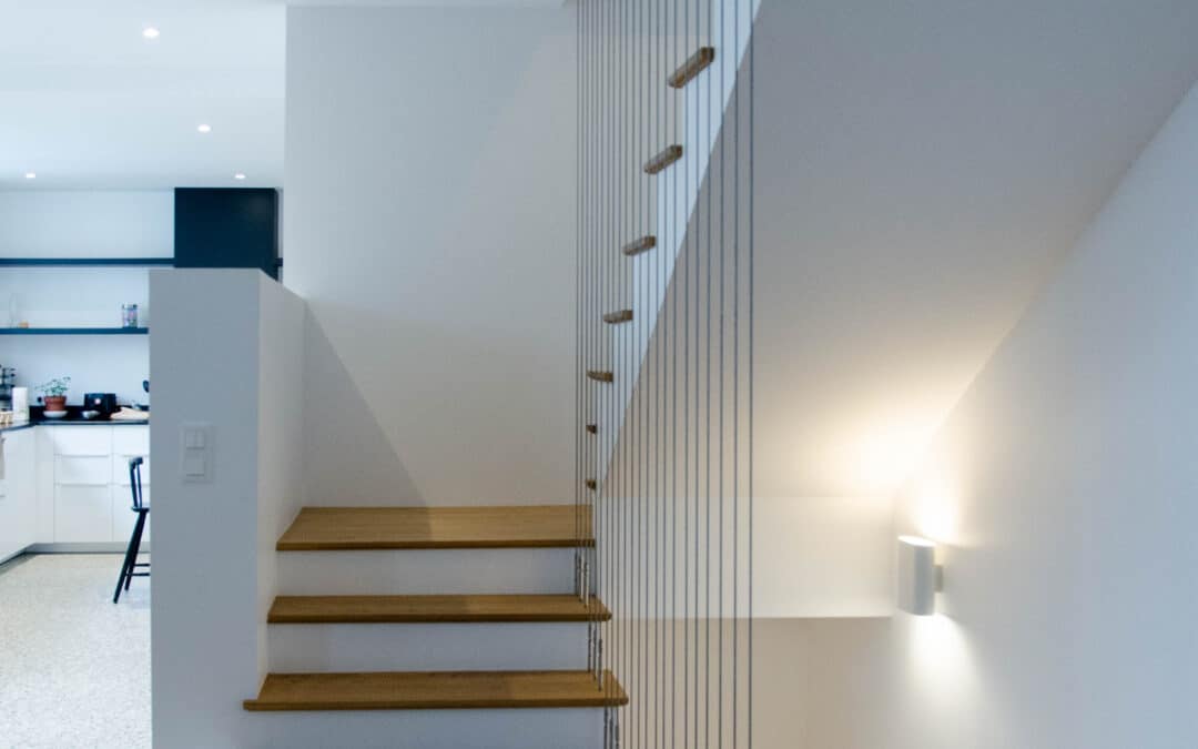 Garde-corps Inox minimaliste : câbles tendus