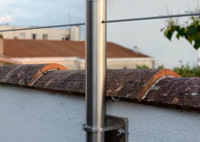 main courante inox sur muret