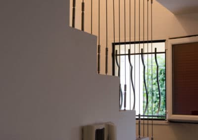 Garde-corps inox marche escalier
