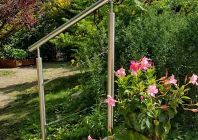 Garde-corps inox 2 câbles sur mesure