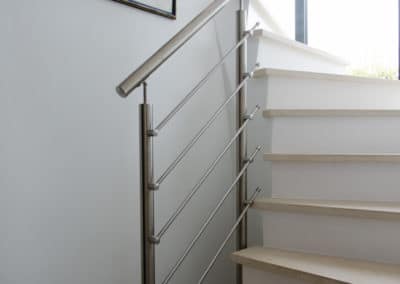 Garde-corps inox 5 sous lisses sur mesure