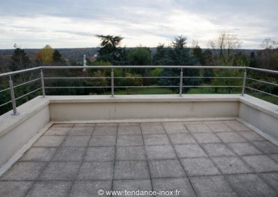 Garde-corps inox 2 sous-lisses