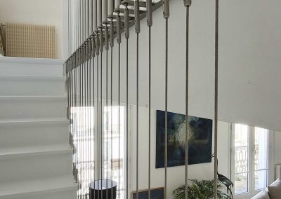 Garde-corps pour escalier et main courante inox